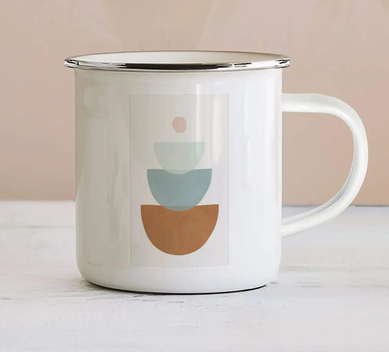 Soft Abstract Shapes 11 tazza in smalto da Flow Line