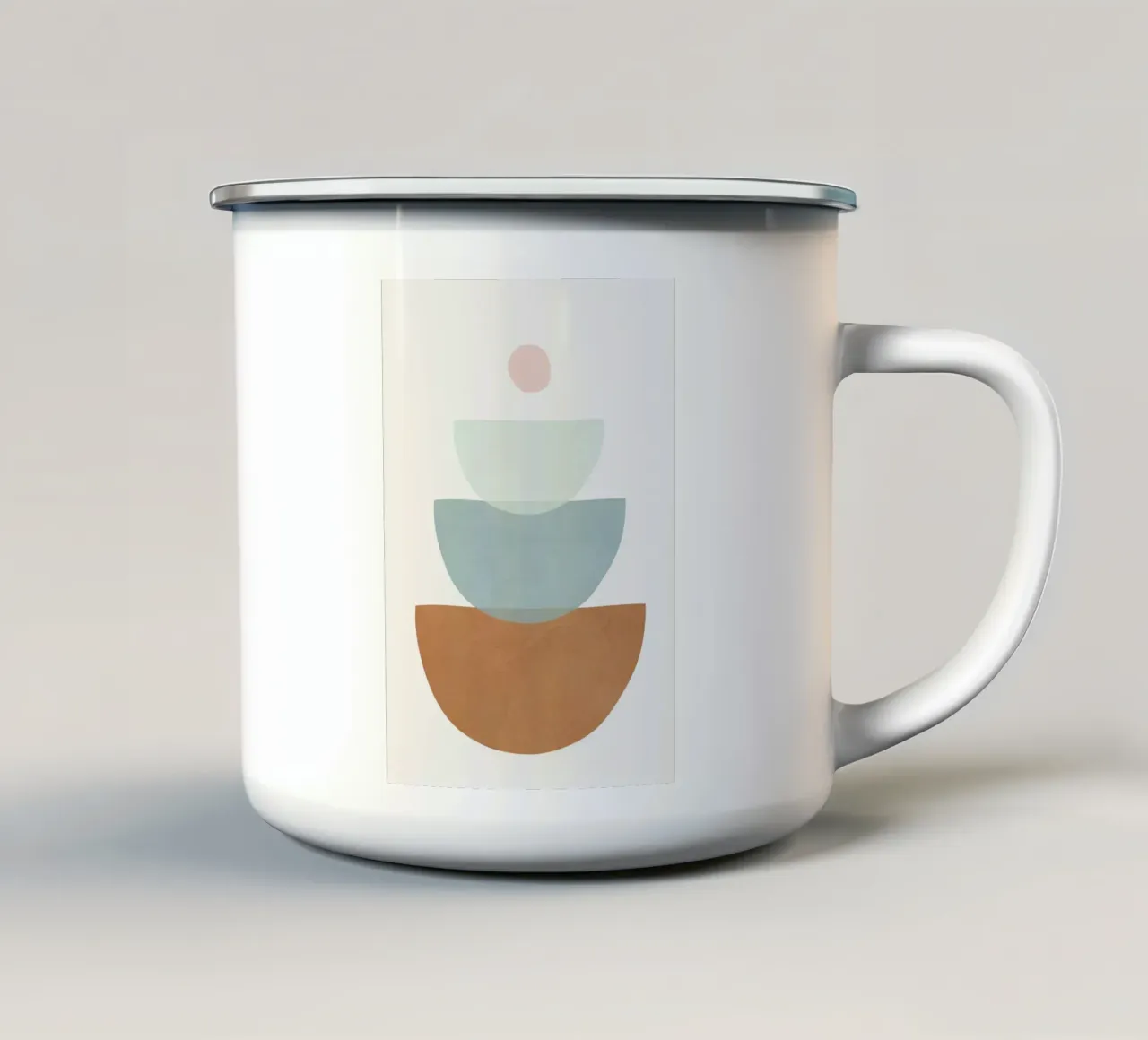 Soft Abstract Shapes 11 tazza in smalto da Flow Line