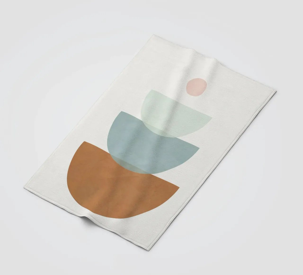 Soft Abstract Shapes 11 Fleecedecke von Flow Line