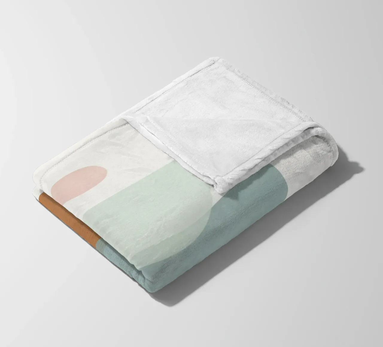 Soft Abstract Shapes 11 Fleecedecke von Flow Line
