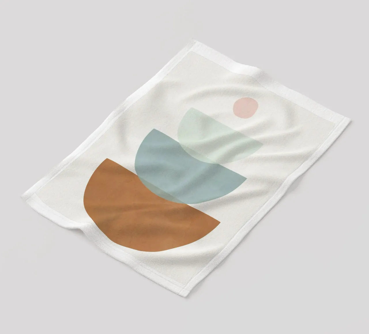 Soft Abstract Shapes 11 Fleecedecke von Flow Line