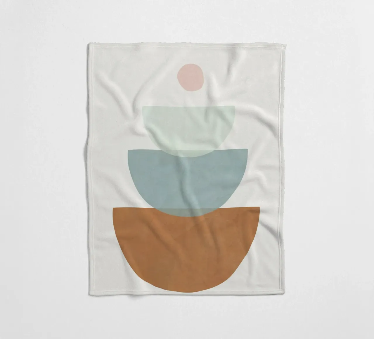 Soft Abstract Shapes 11 Fleecedecke von Flow Line