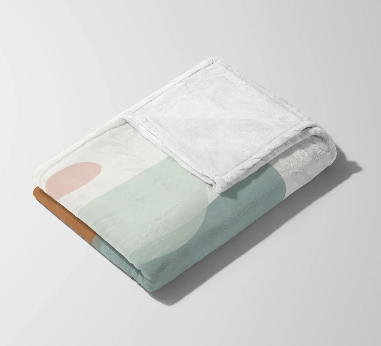 Soft Abstract Shapes 11 Fleecedecke von Flow Line