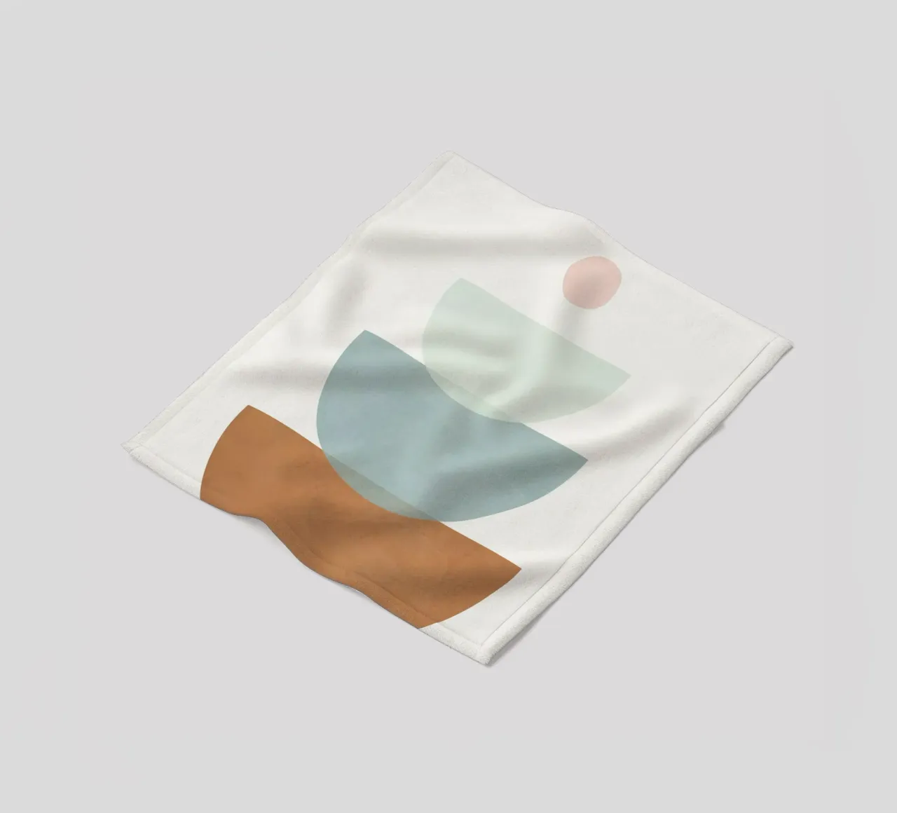 Soft Abstract Shapes 11 Fleecedecke von Flow Line