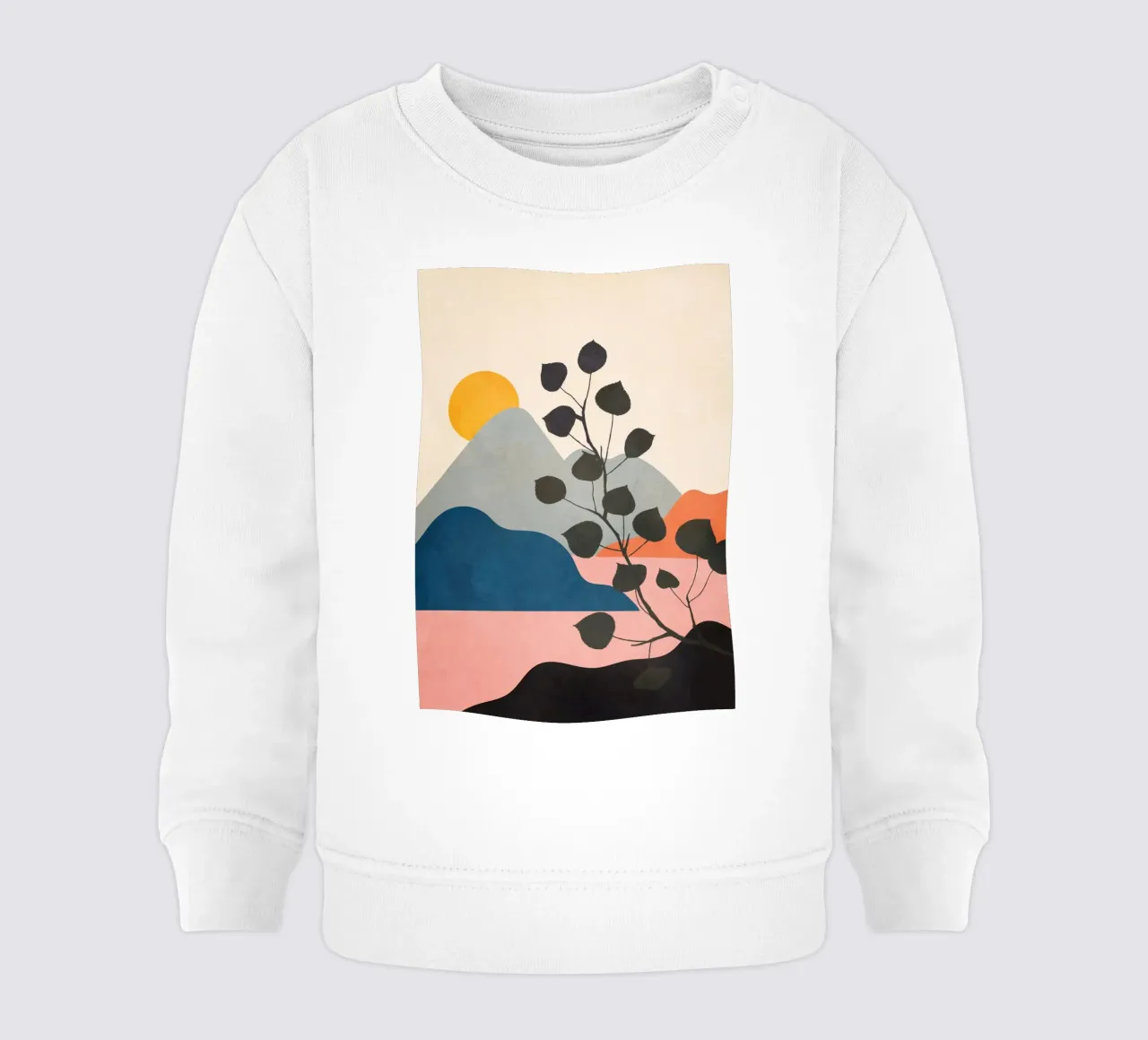 Warm Summer Sunset 01 felpa neonato da Flow Line