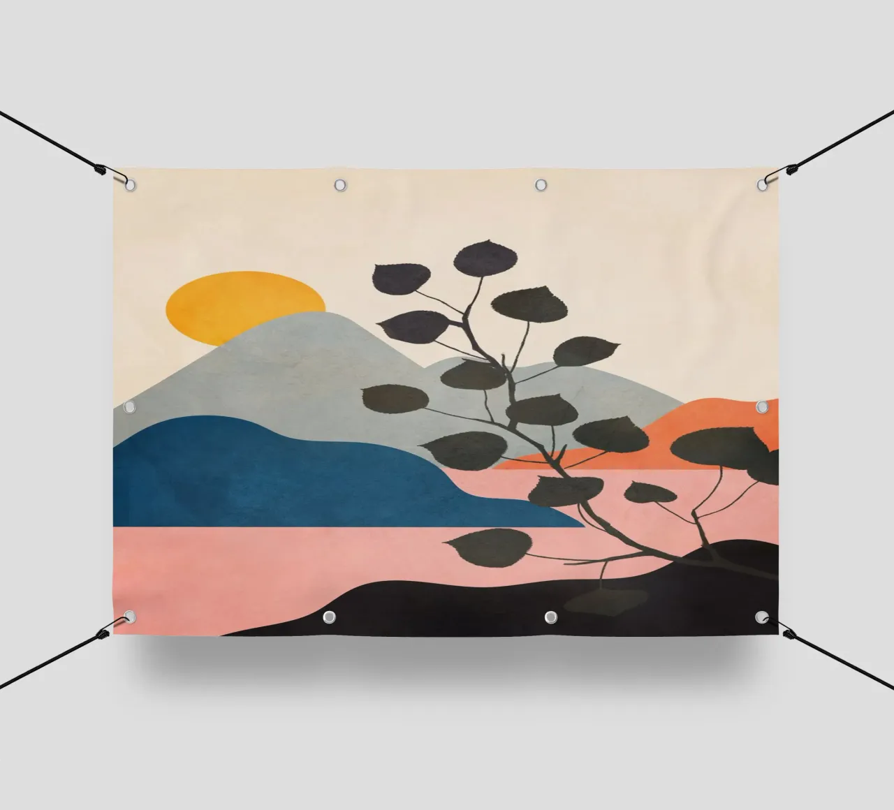 Warm Summer Sunset 01 telo in pvc da Flow Line