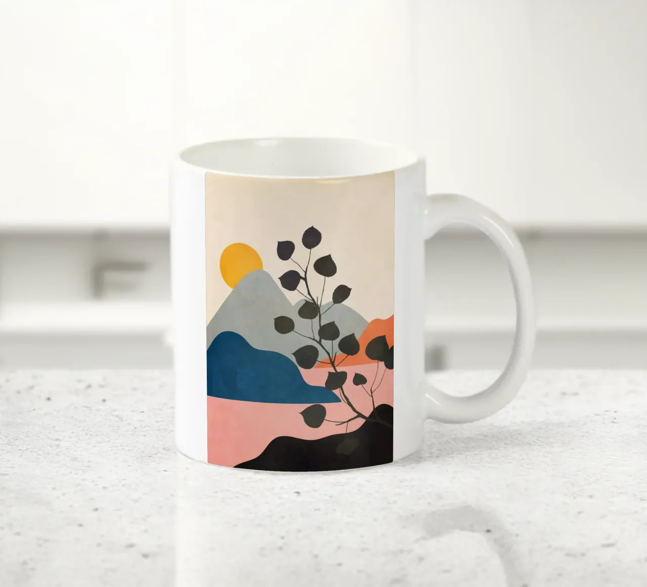 Warm Summer Sunset 01 tazza in ceramica da Flow Line