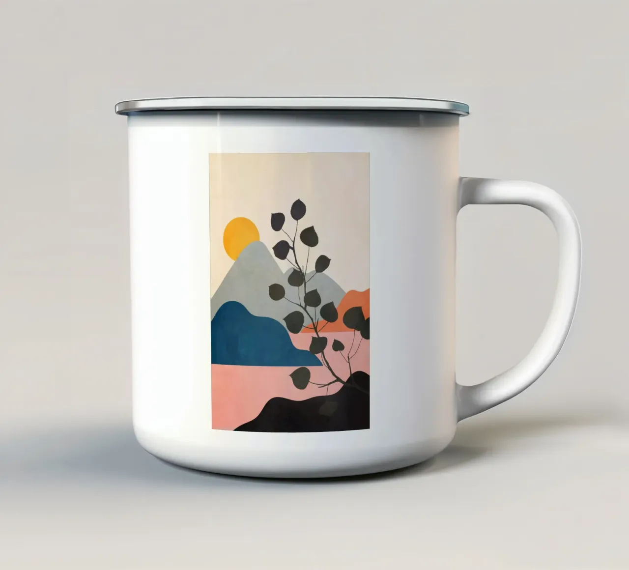 Warm Summer Sunset 01 tazza in smalto da Flow Line