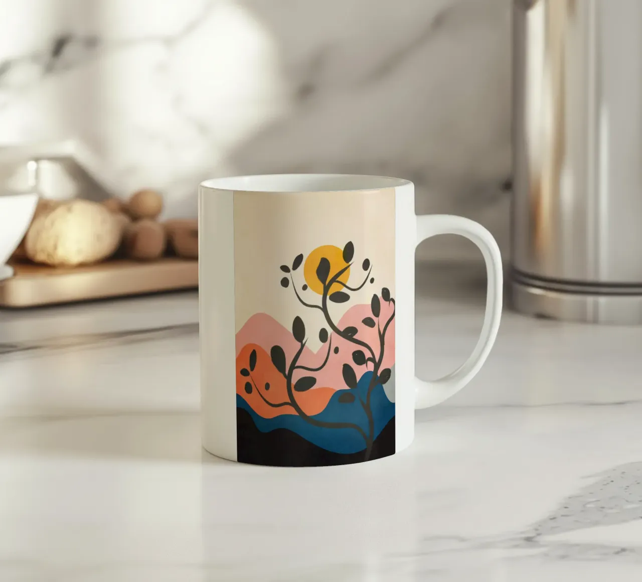Warm Summer Sunset 02 tazza in ceramica da Flow Line