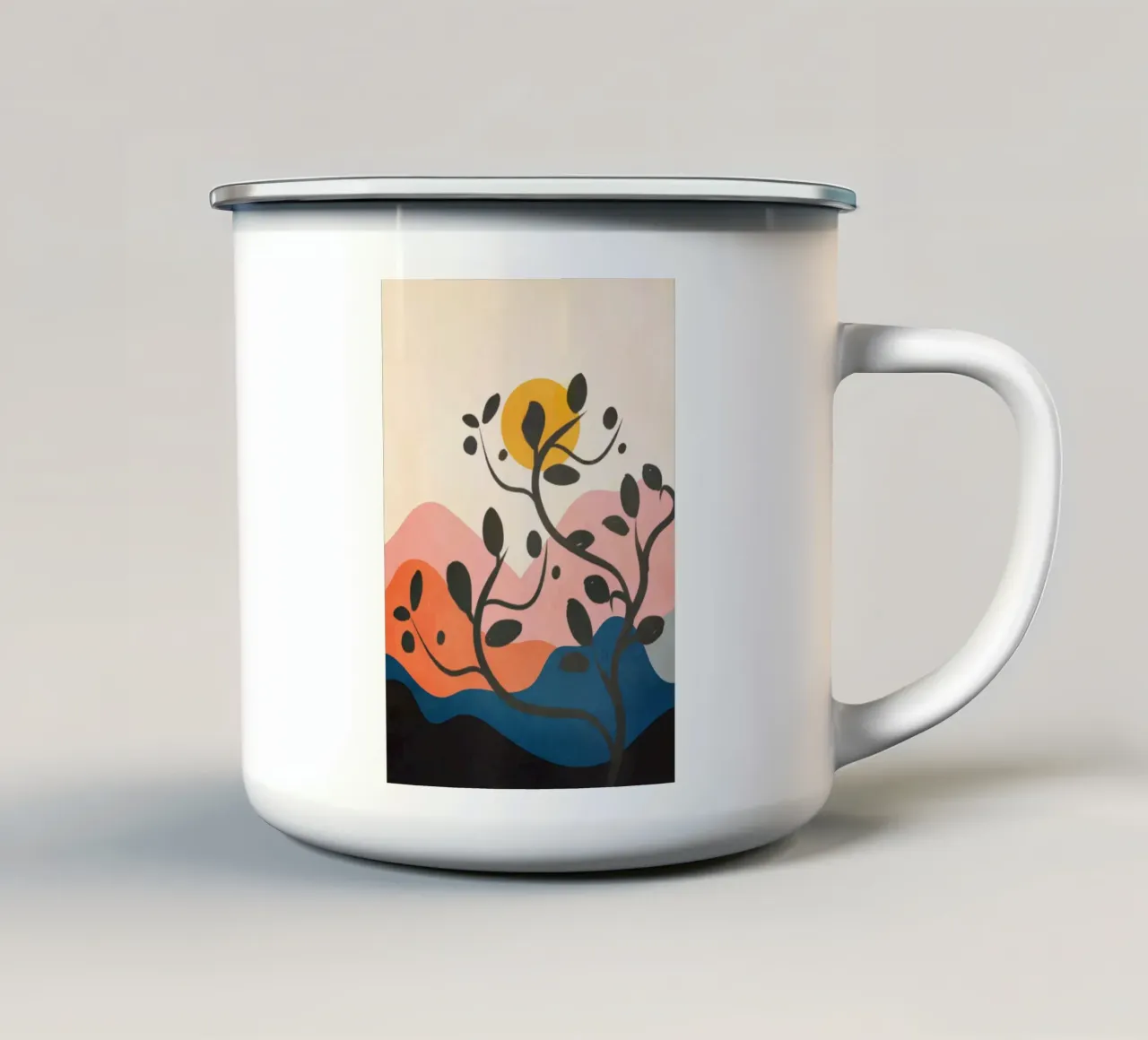 Warm Summer Sunset 02 tazza in smalto da Flow Line