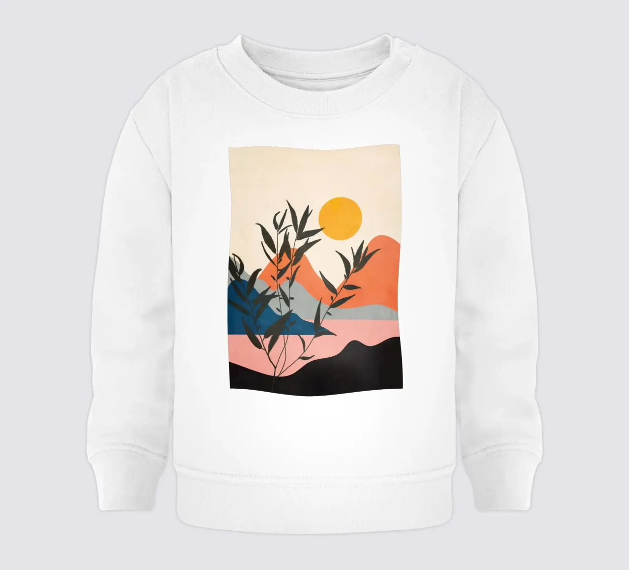 Warm Summer Sunset 03 felpa neonato da Flow Line