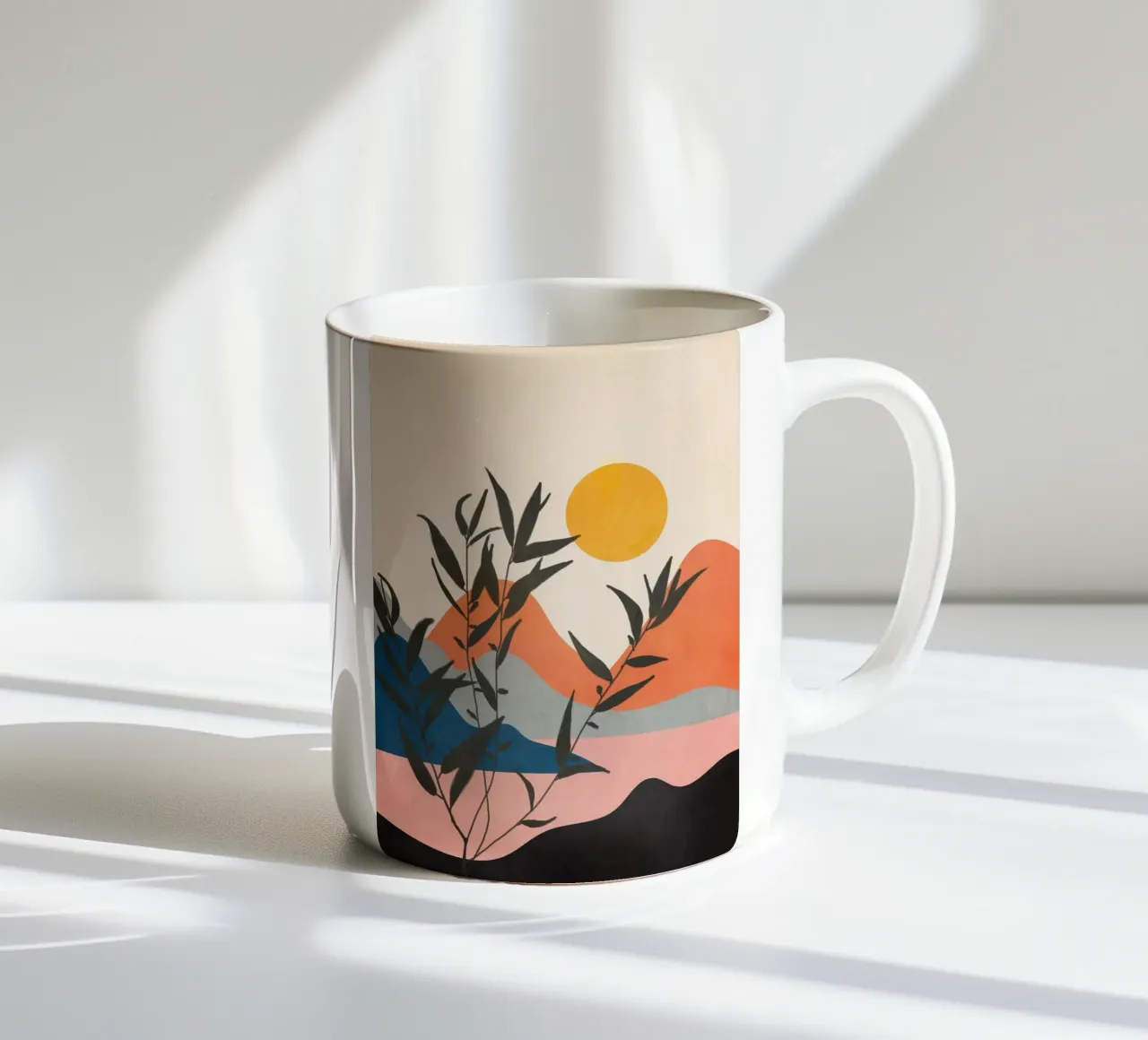 Warm Summer Sunset 03 tazza in ceramica da Flow Line