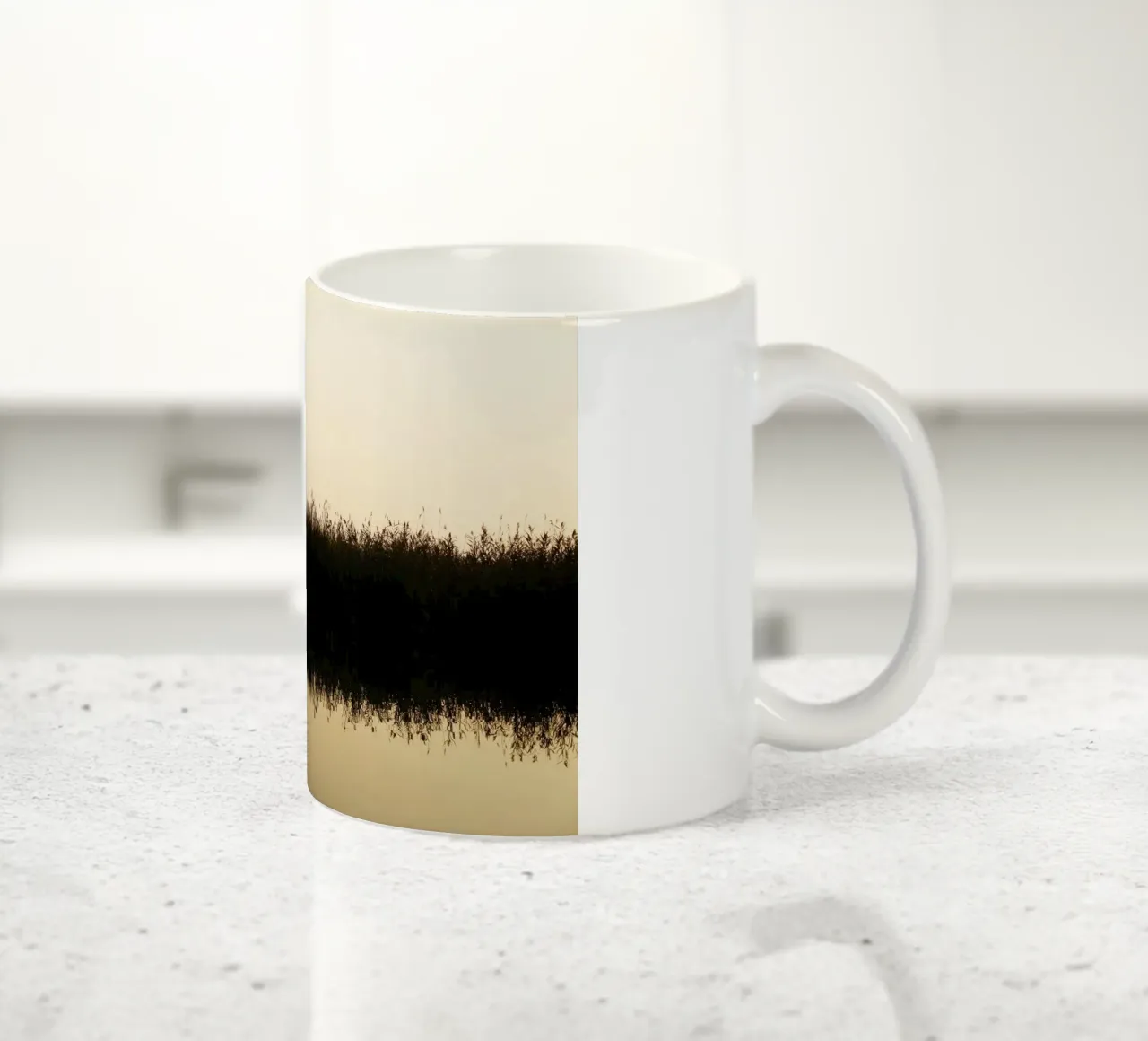 Spätherbst am Plattensee, Ungarn Keramik Tasse von Simon Koy