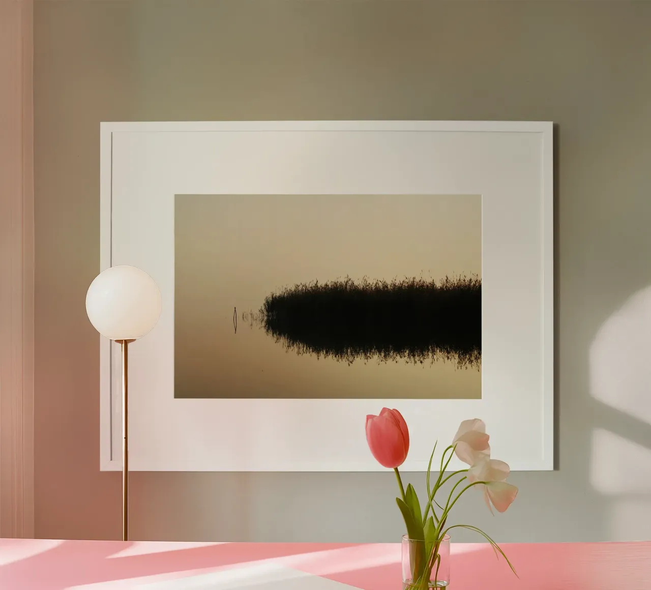 Spätherbst am Plattensee, Ungarn Poster von Simon Koy