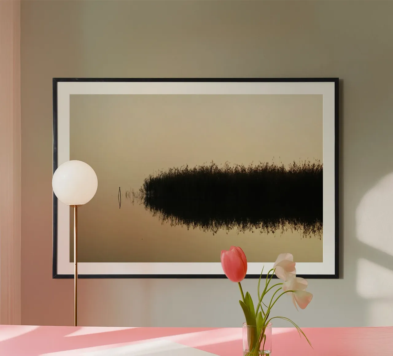 Spätherbst am Plattensee, Ungarn Poster von Simon Koy