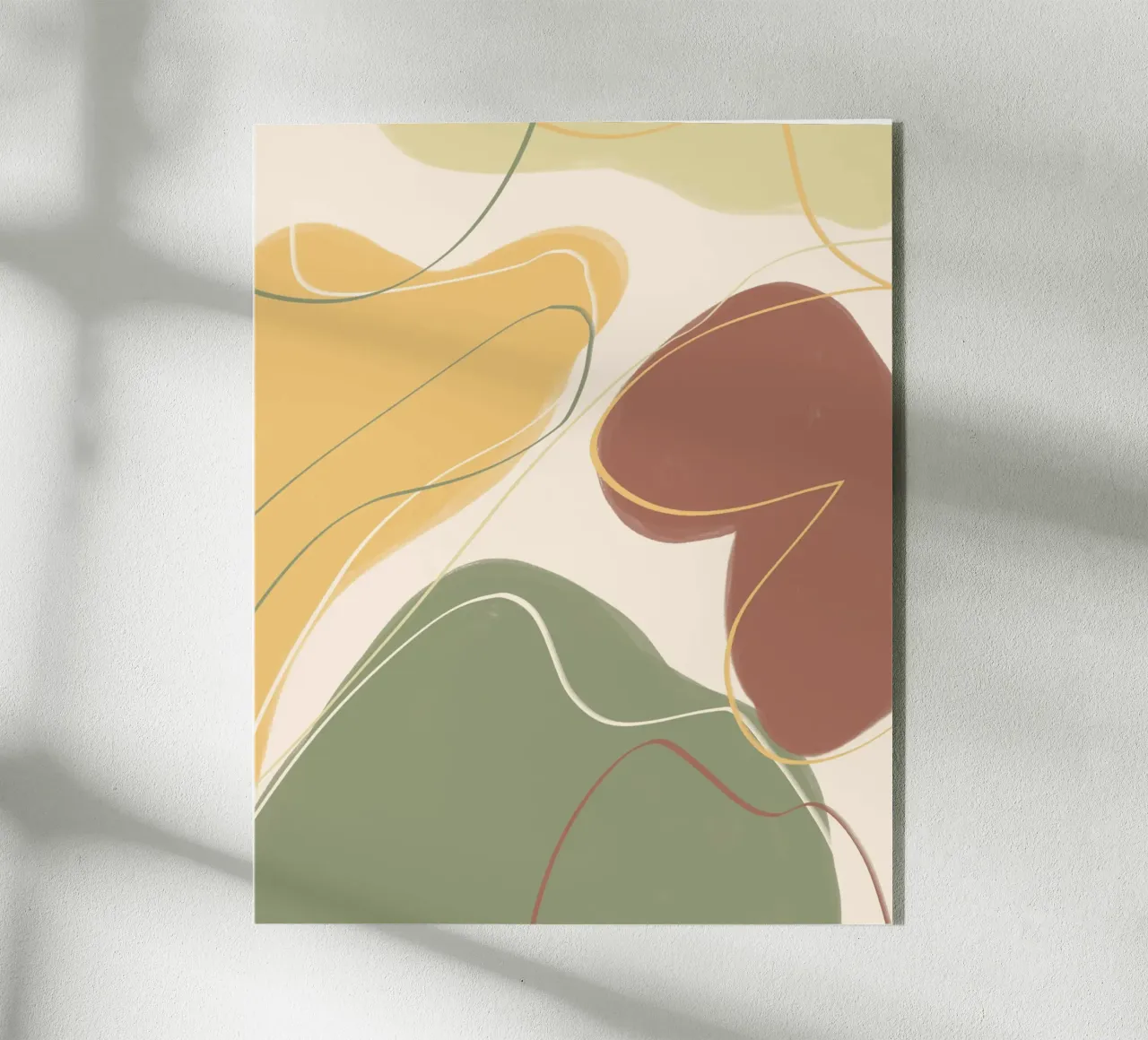 Tono terra astratto var 7 plexiglass da Little Dean