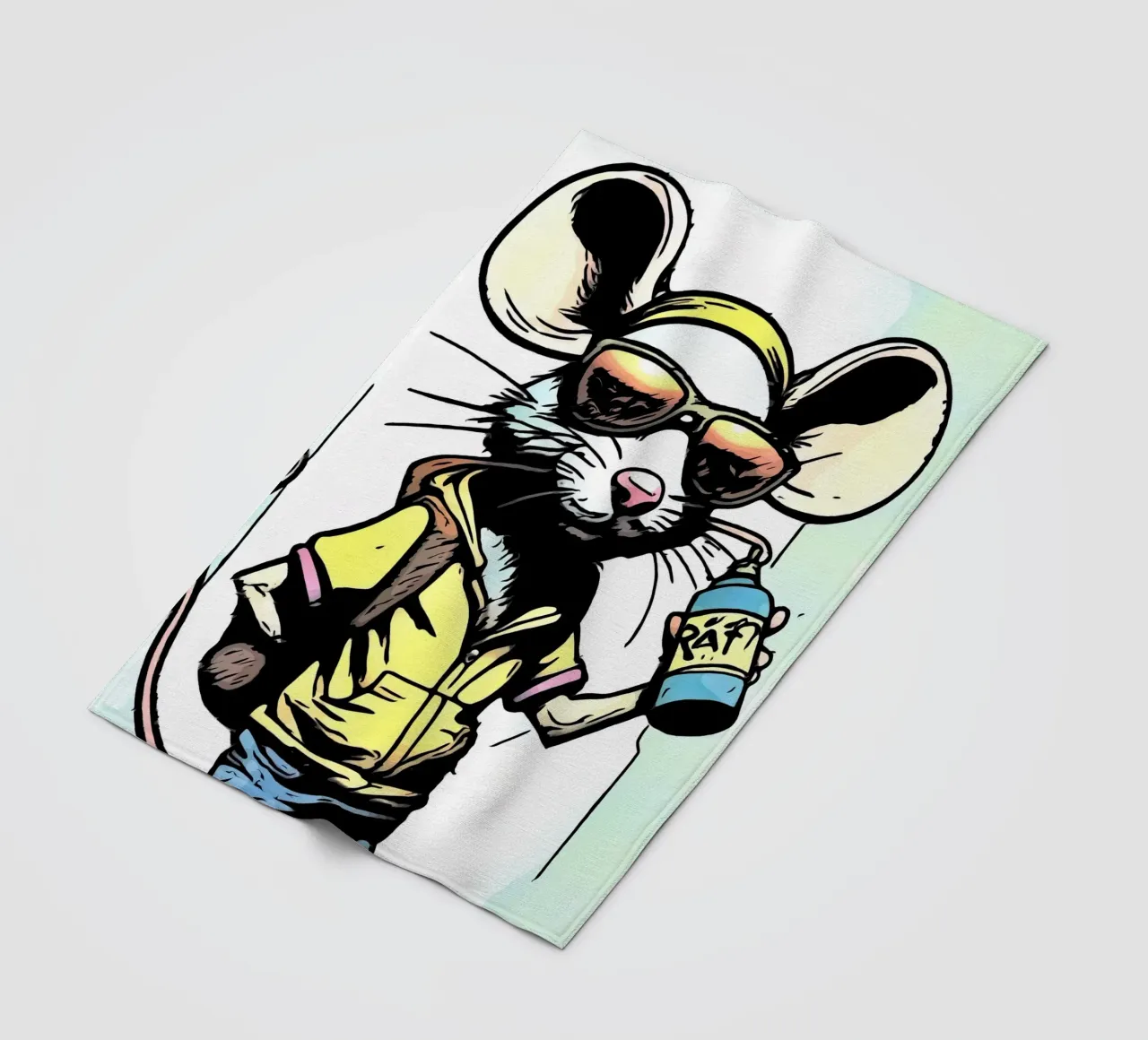 Pop Art Dieren #1 fleecedeken van ZAMART - PopArt