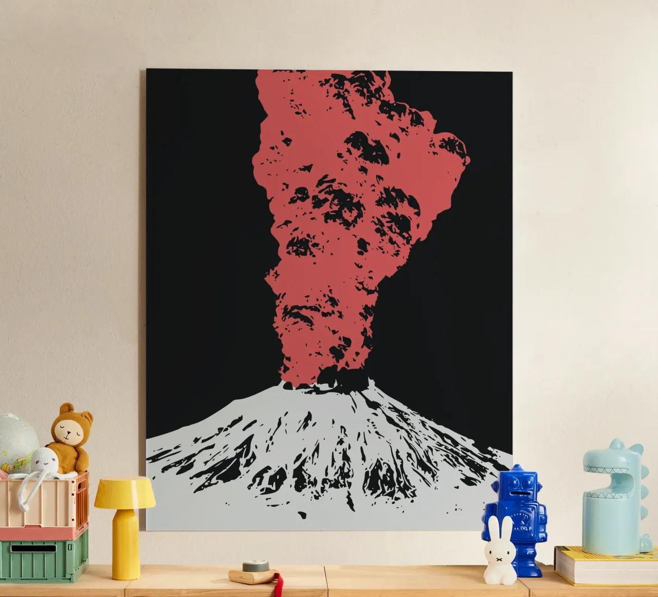 Vulcano rosso plexiglass da Little Dean