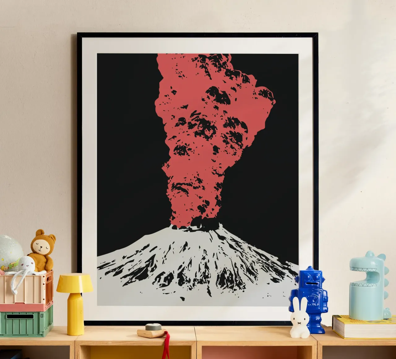 Vulcano rosso poster da Little Dean