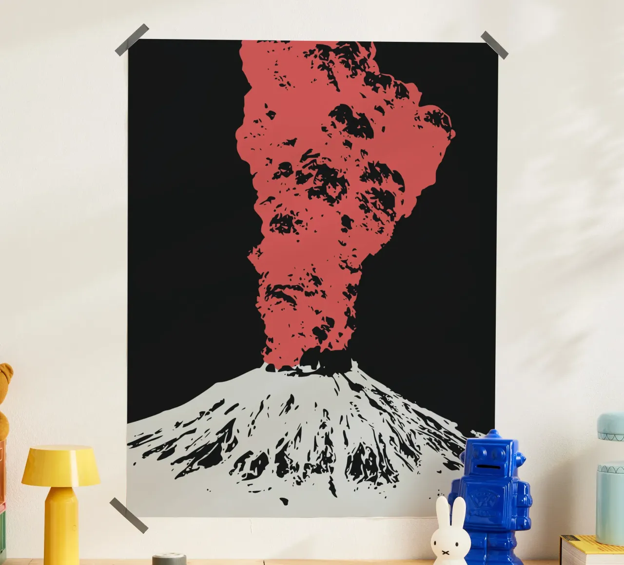 Vulcano rosso poster da Little Dean