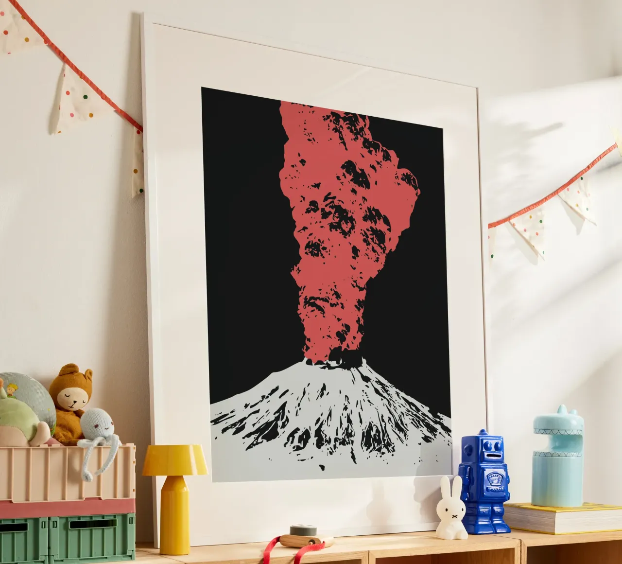 Vulcano rosso carta hahnemühle da Little Dean