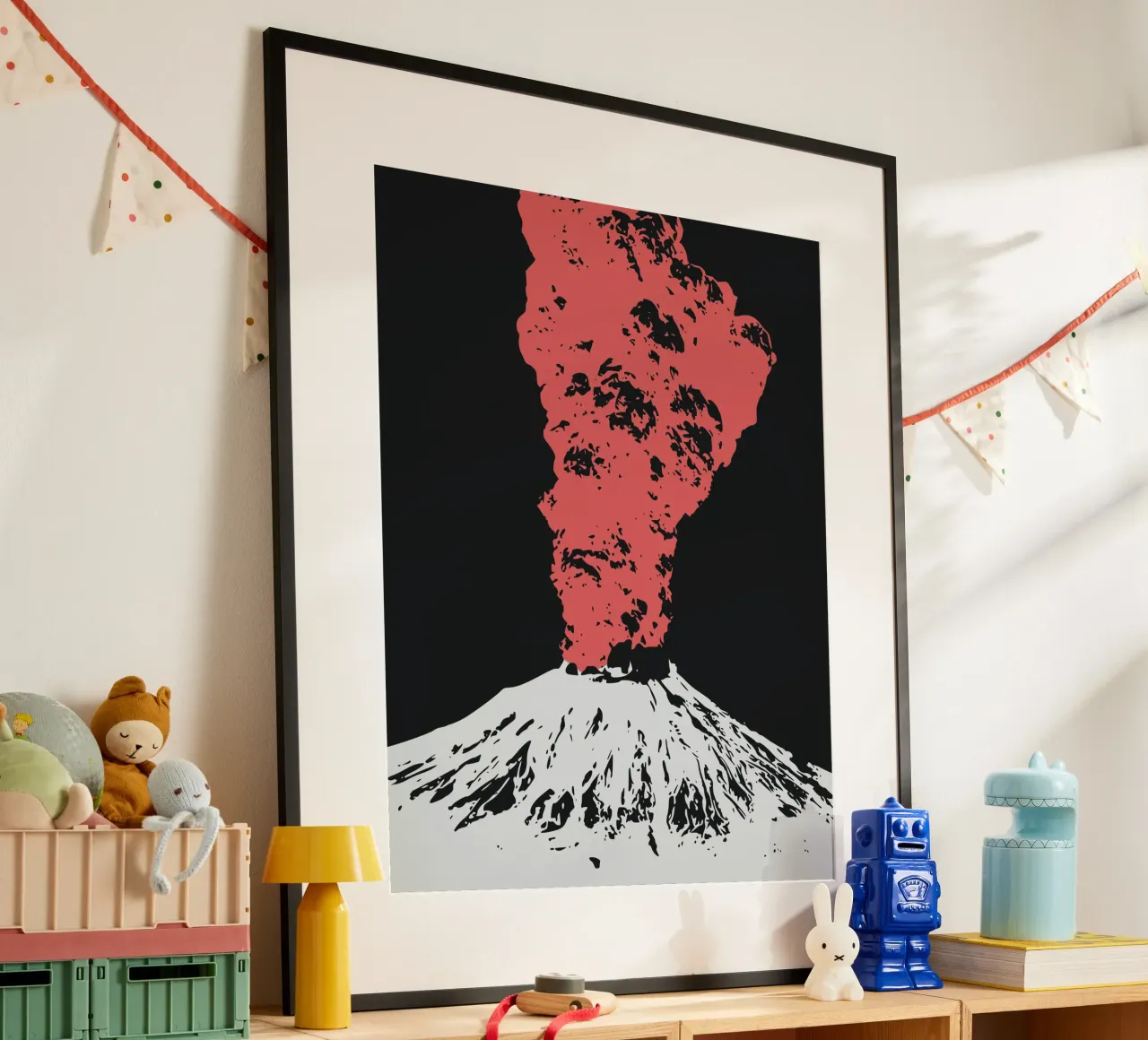 Vulcano rosso carta hahnemühle da Little Dean