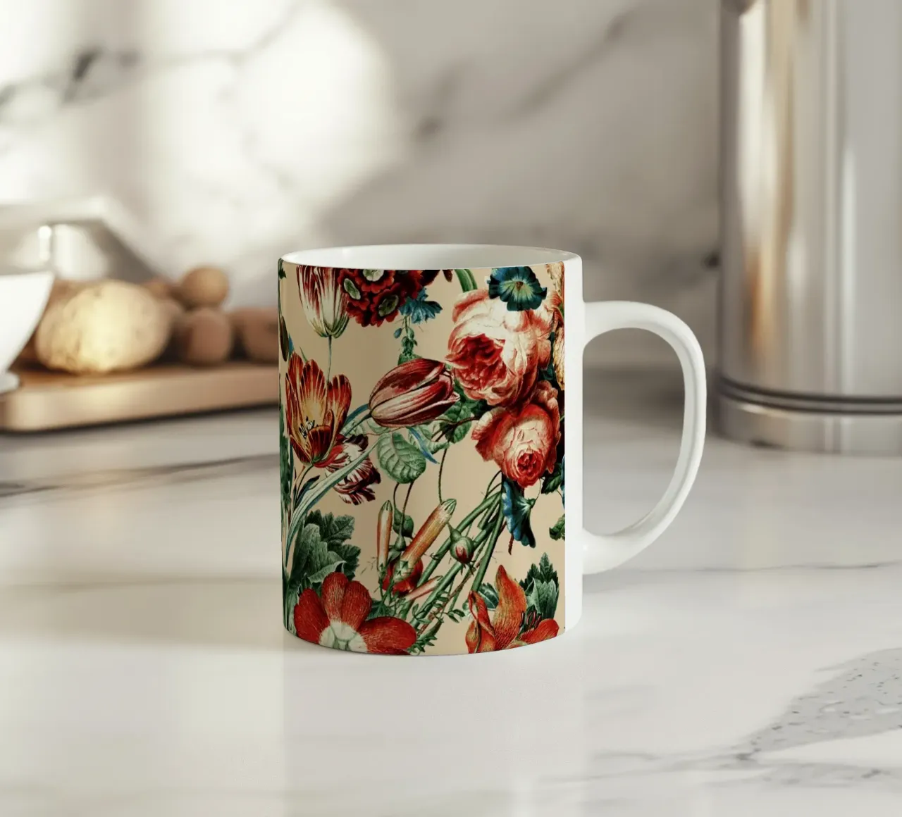 Whispers of Autumn and Winter tazza in ceramica da burcukorkmazyurek