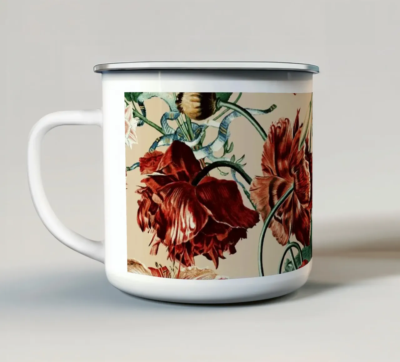 Whispers of Autumn and Winter tazza in smalto da burcukorkmazyurek