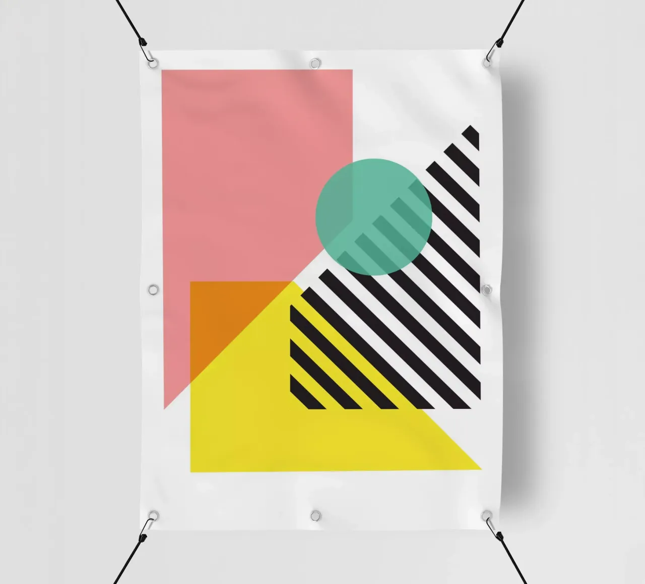 Throwing Shapes II telo in pvc da Kim Hubball Studio