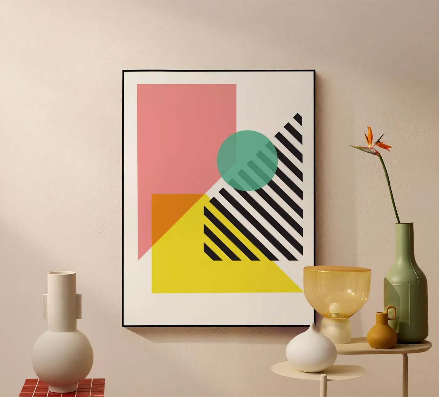 Throwing Shapes II Acryl-Glas von Kim Hubball Studio