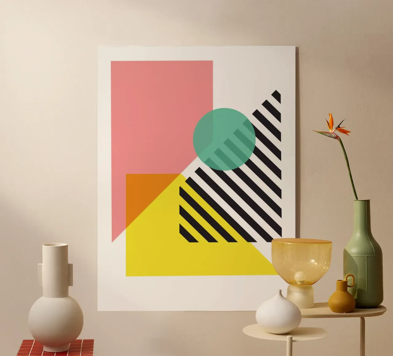 Throwing Shapes II plexiglass da Kim Hubball Studio