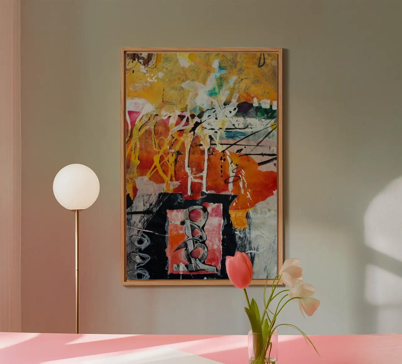abstract collage alluminio dibond da vintageshop