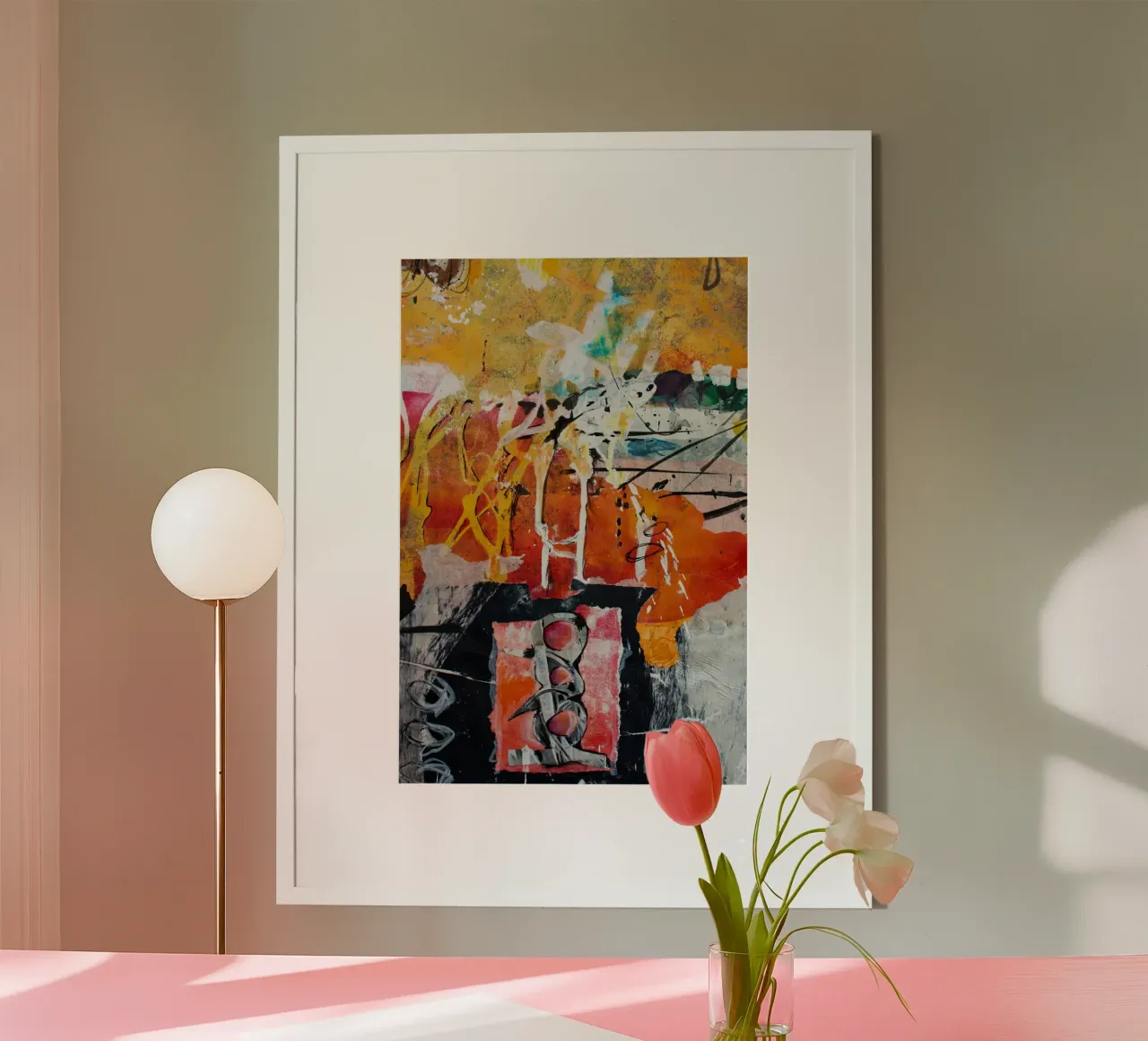 abstract collage poster da vintageshop