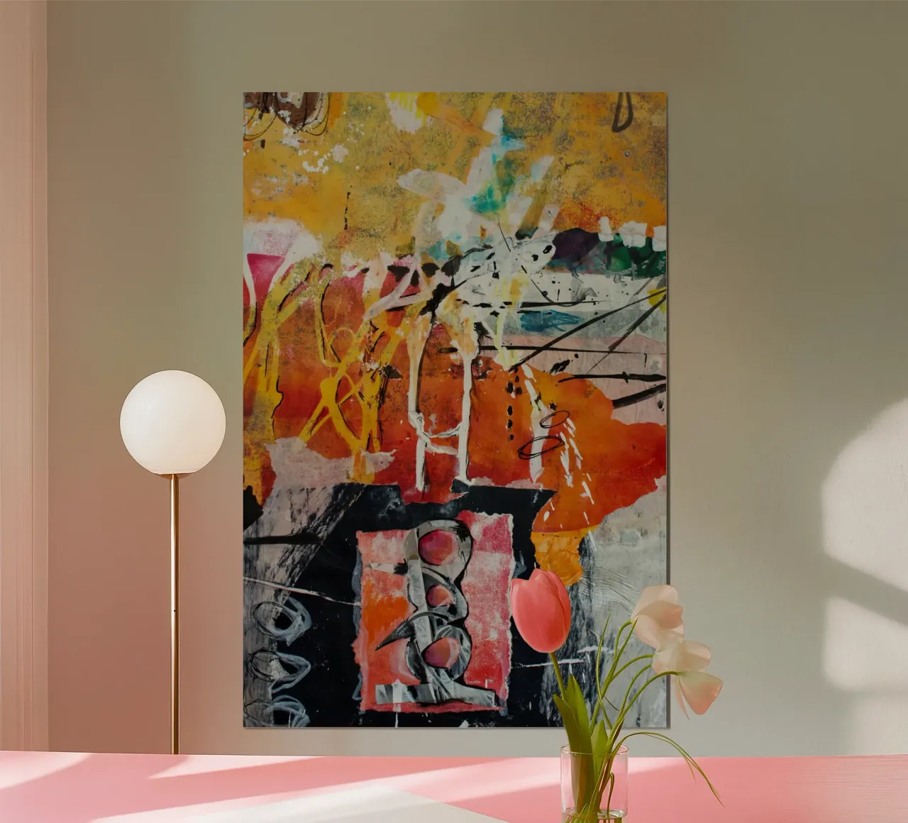 abstract collage poster da vintageshop