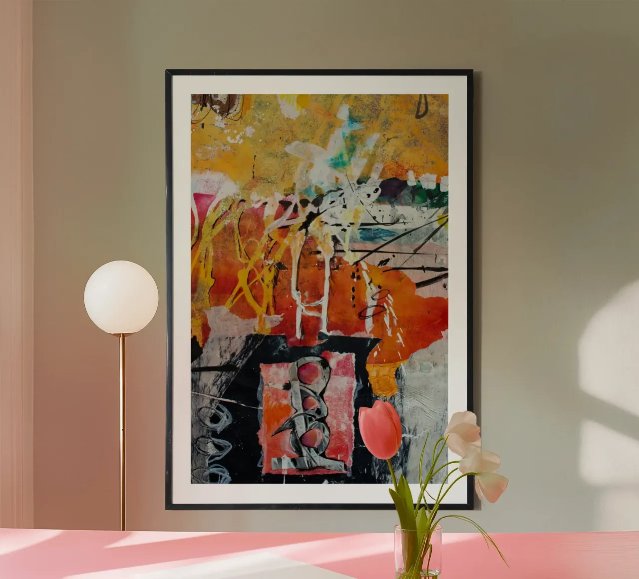 abstract collage poster da vintageshop