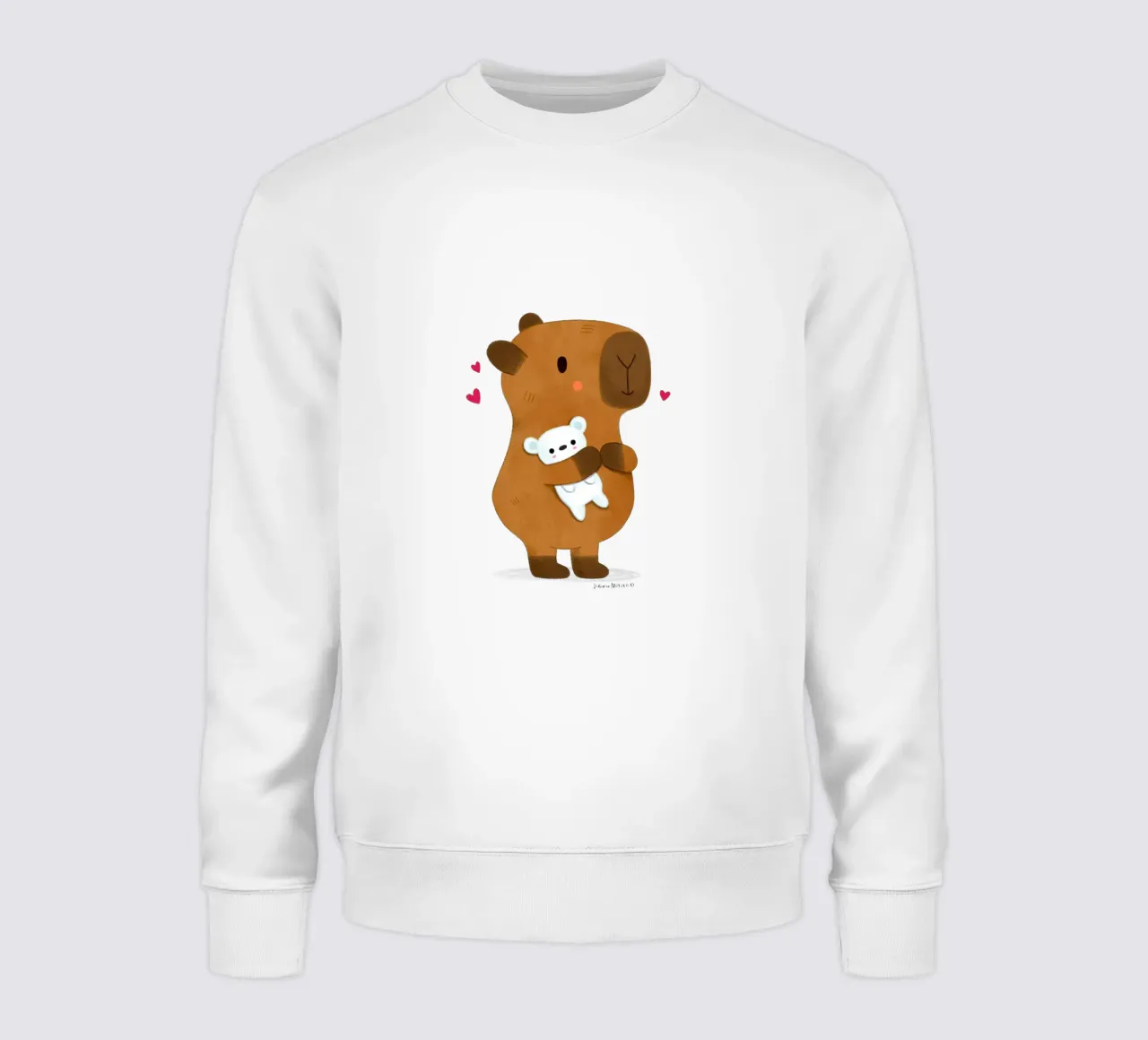 Capibara con orsetto felpa da julianamotzko