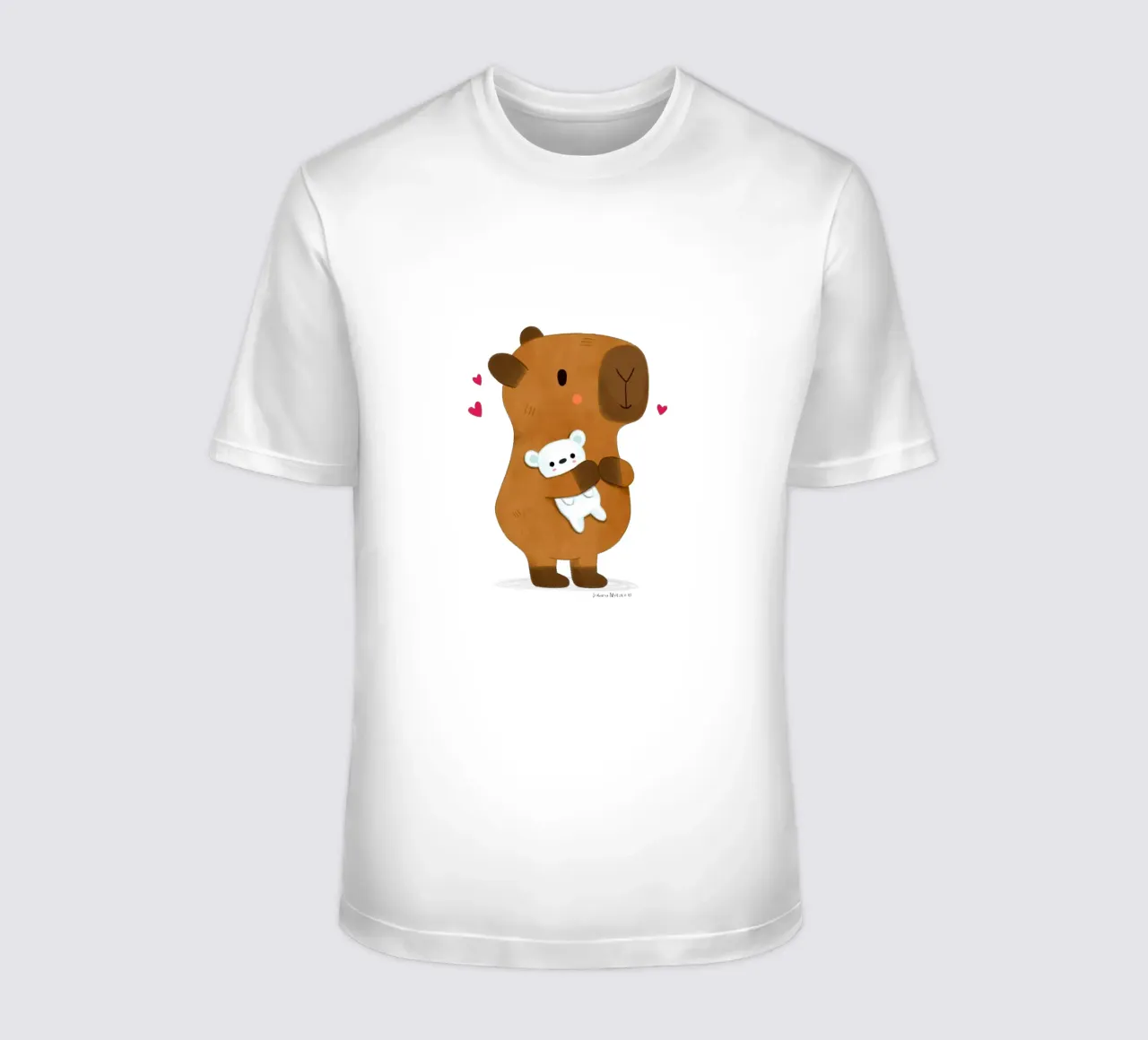 Capibara con orsetto t-shirt da julianamotzko