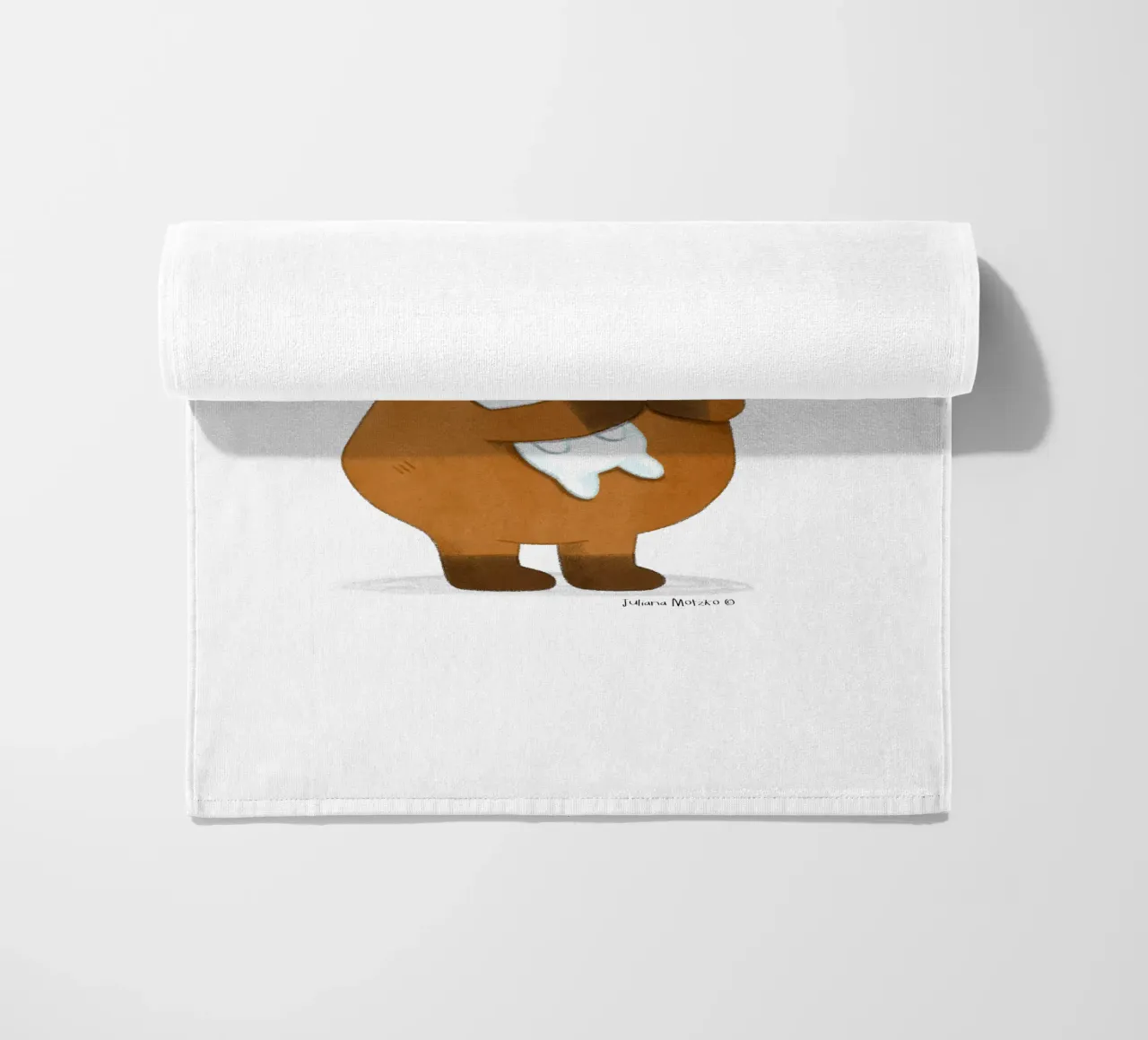 Capibara con orsetto telo mare da julianamotzko
