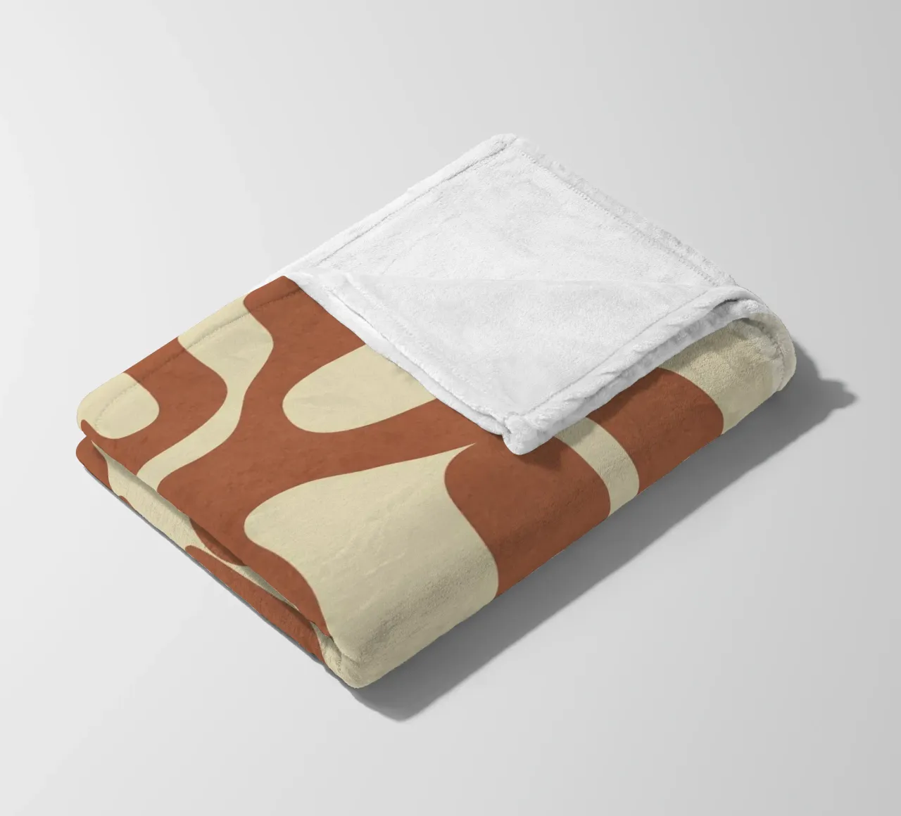 Modern Abstract Shapes 3 coperta in pile da Nadjaa