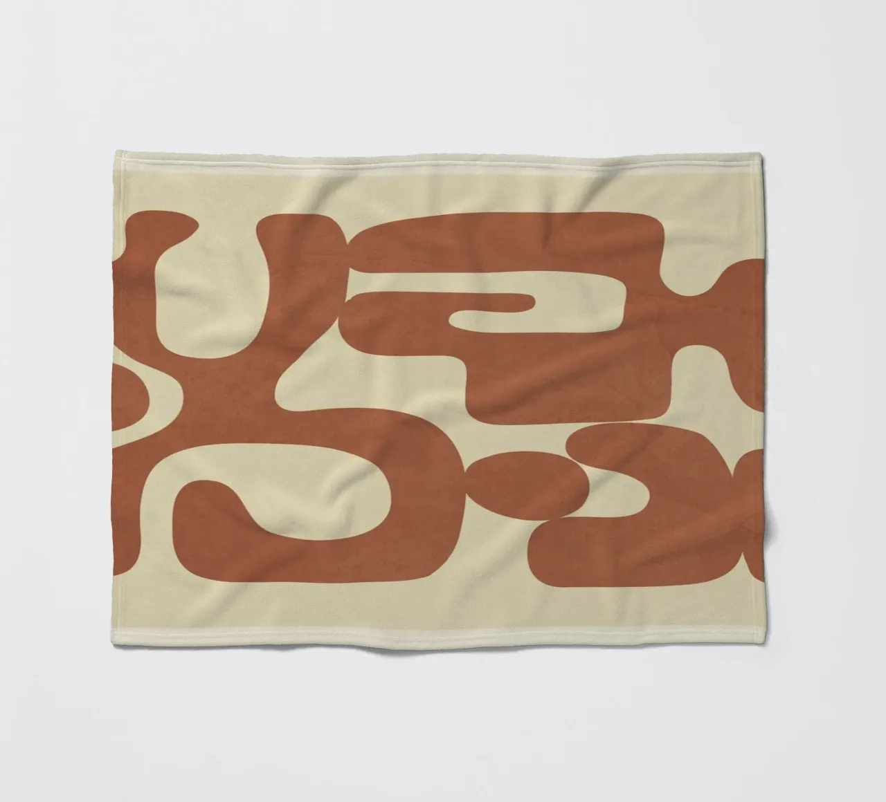 Modern Abstract Shapes 3 coperta in pile da Nadjaa
