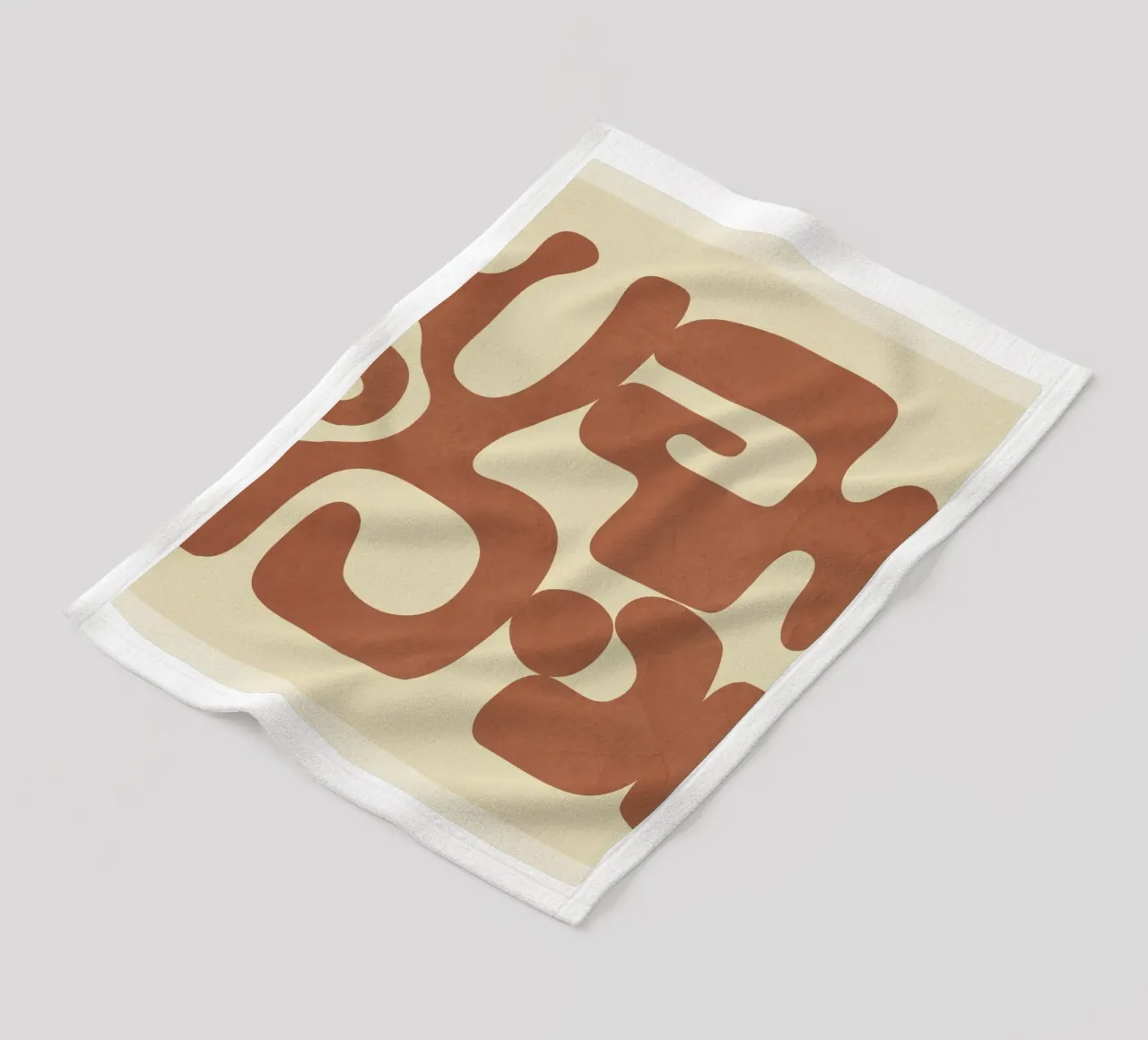 Modern Abstract Shapes 3 coperta in pile da Nadjaa