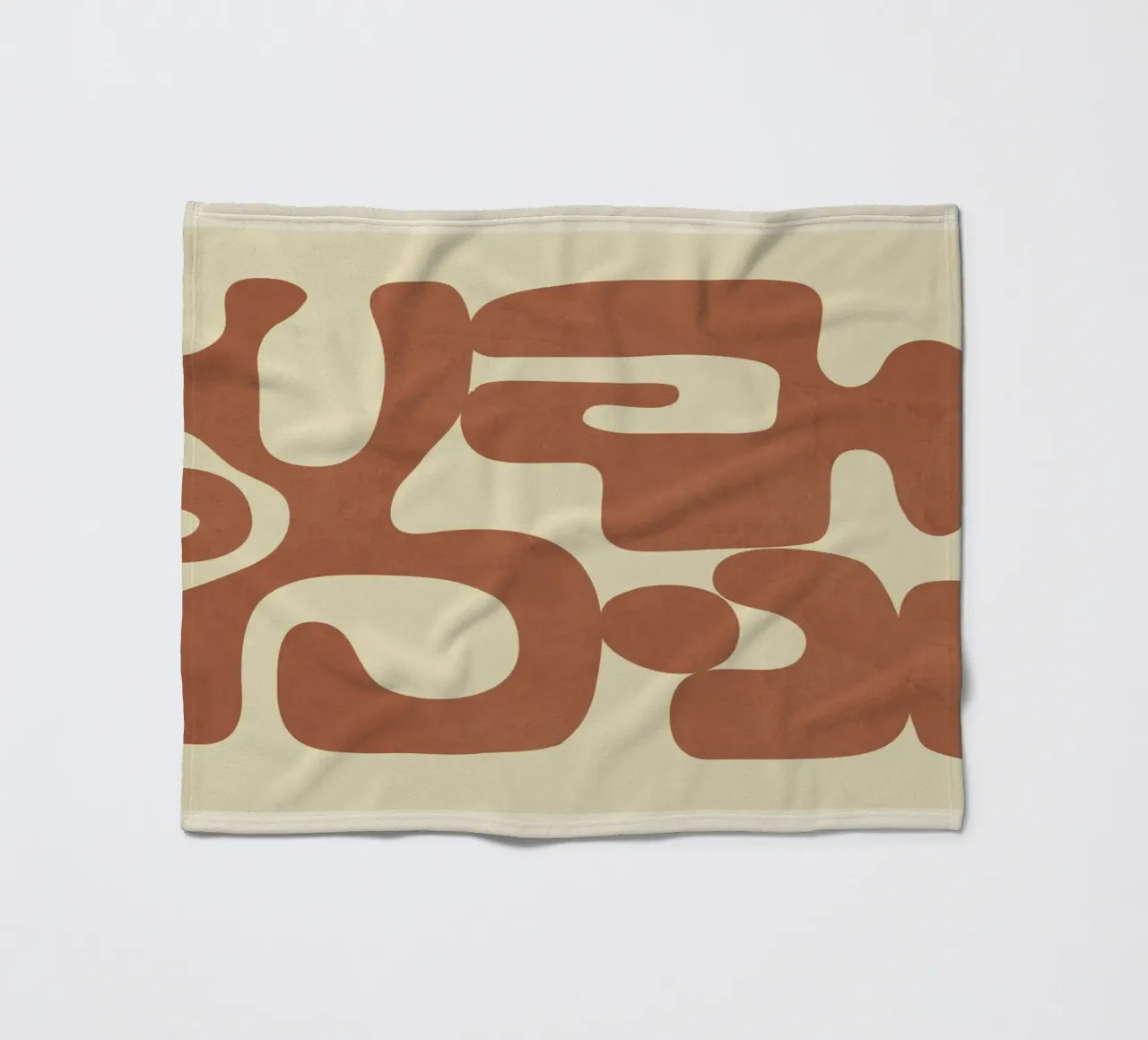 Modern Abstract Shapes 3 coperta in pile da Nadjaa