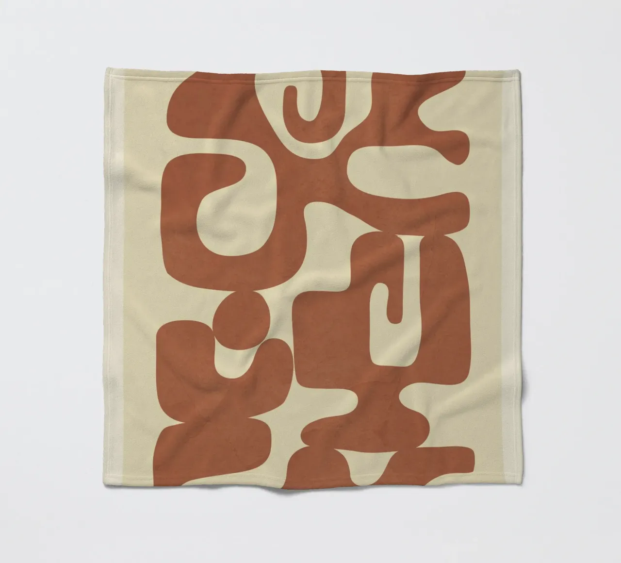 Modern Abstract Shapes 3 coperta in pile da Nadjaa
