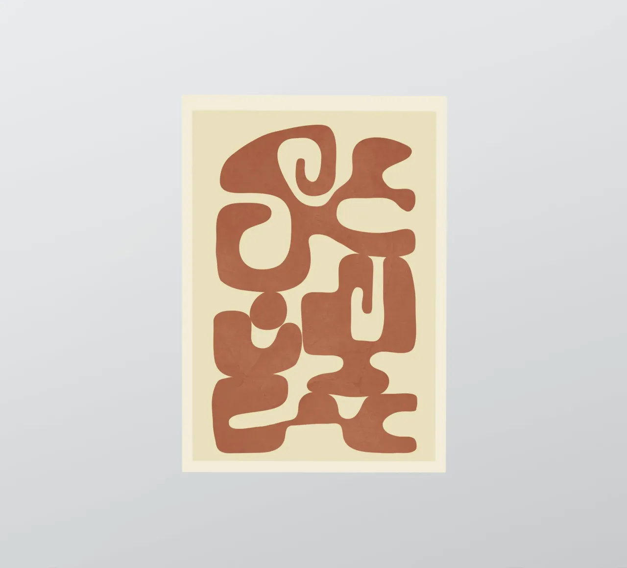 Modern Abstract Shapes 3 Sticker von Nadjaa