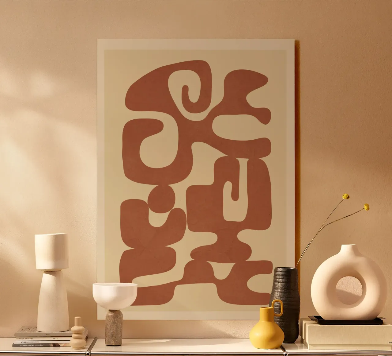 Modern Abstract Shapes 3 metacrilato de Nadjaa