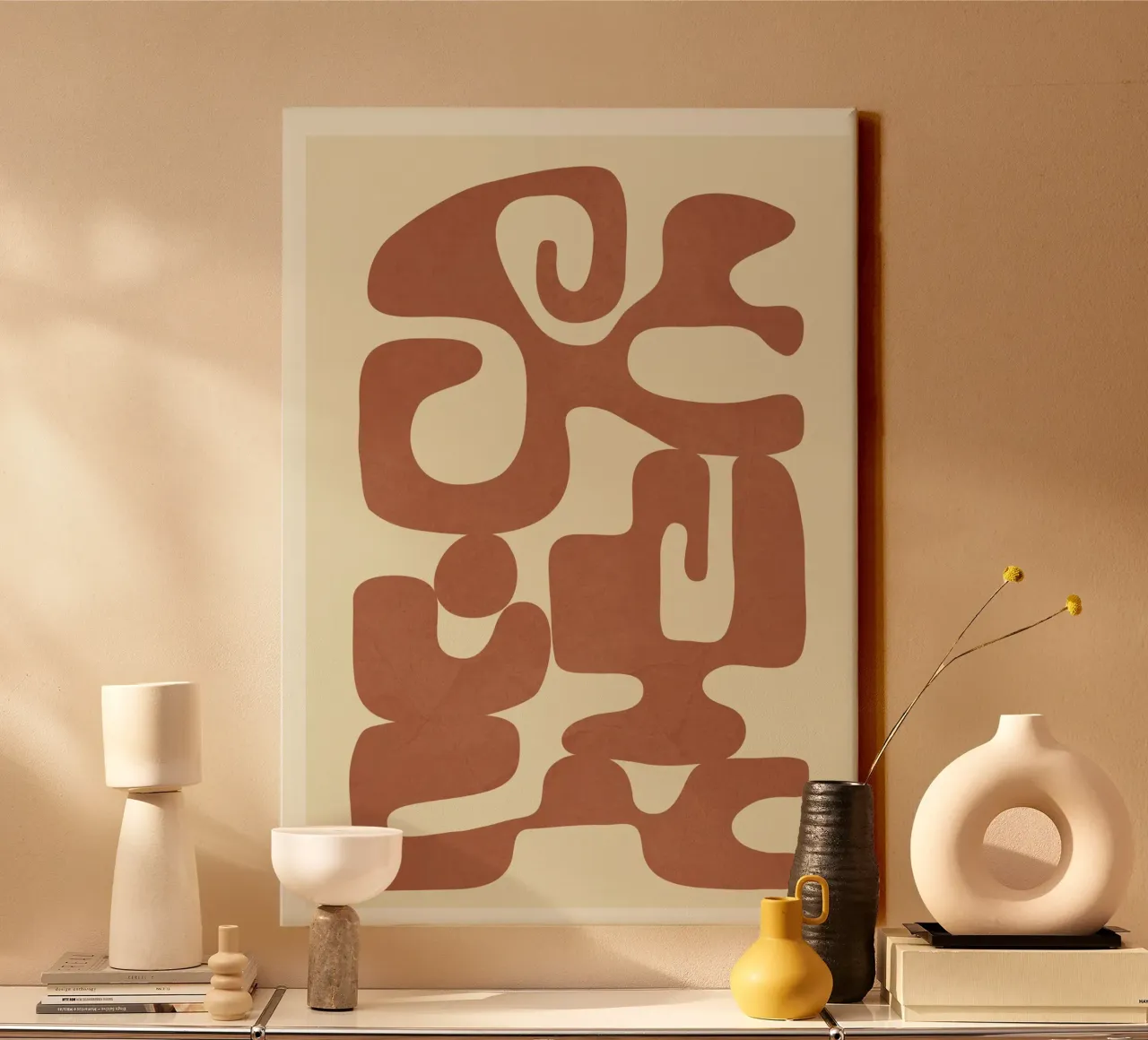 Modern Abstract Shapes 3 tela da Nadjaa