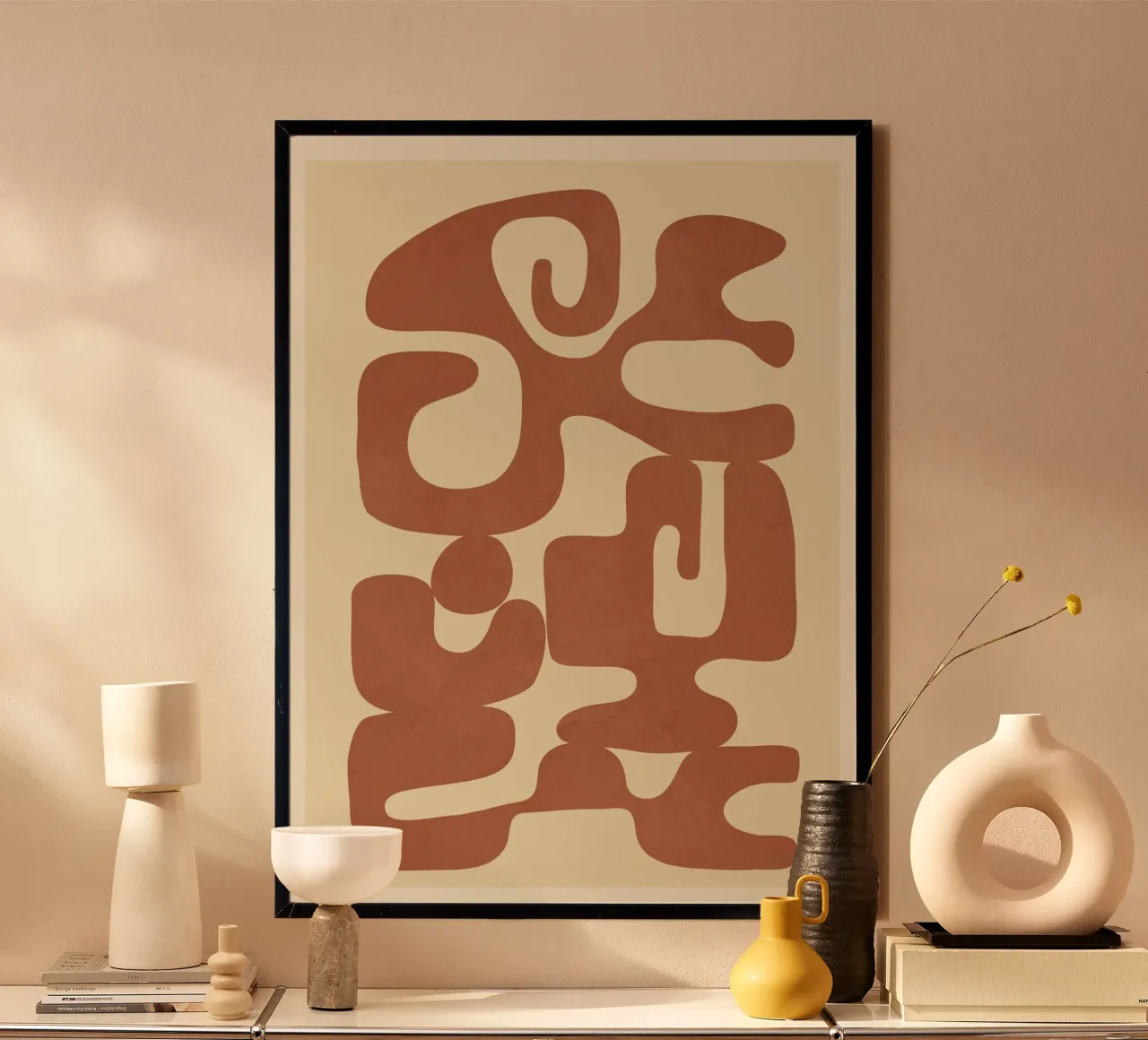 Modern Abstract Shapes 3 poster da Nadjaa