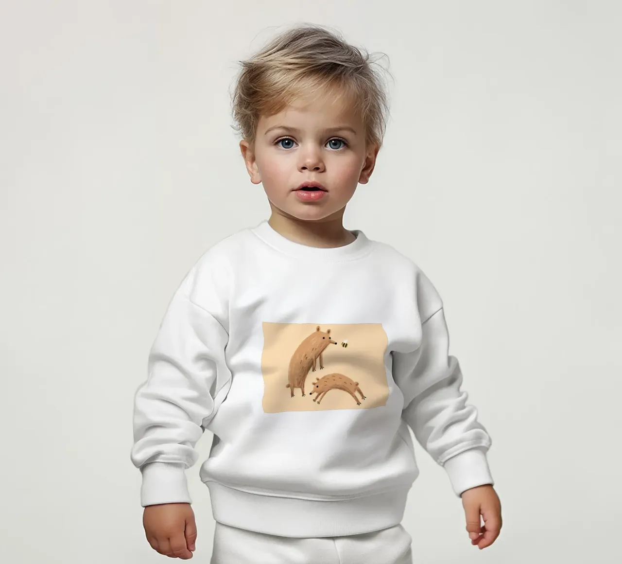 Ape e orsi felpa neonato da HARU HARU