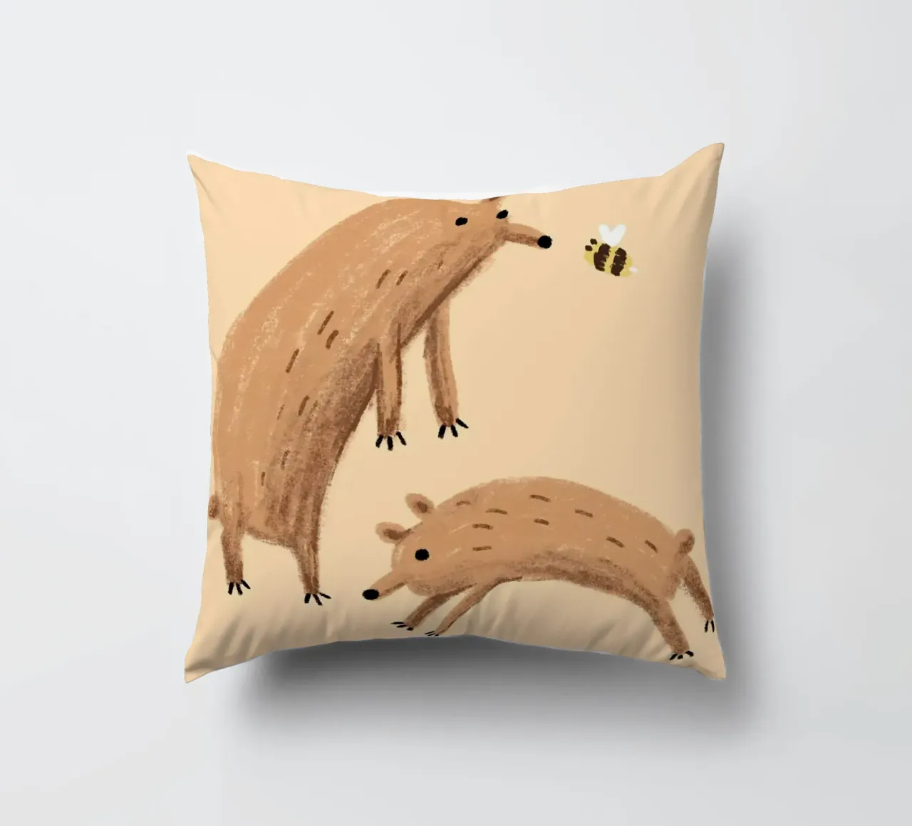 Ape e orsi cuscino da HARU HARU