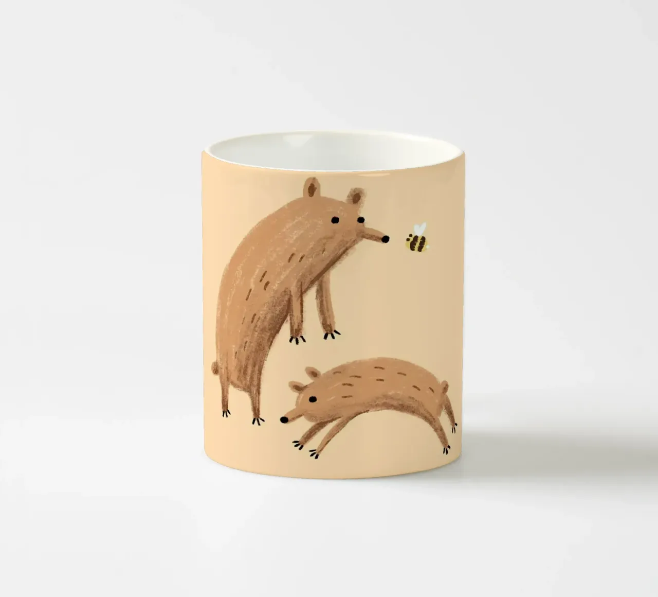 Ape e orsi tazza in ceramica da HARU HARU